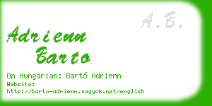 adrienn barto business card