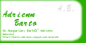 adrienn barto business card